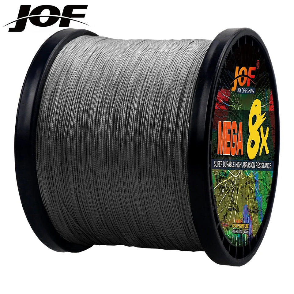 JOF X8 PE Braided Fishing Line Pesca Carp Multifilament Fly Wire Japanese Saltwater 1000M 500M 300M 18LB-78LB