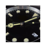 1pc 13 inch luxury creative metal wall clock, living room and study decoration wall clock, fluorescent clock dial, battery free