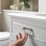 Goo-Ki Brushed Brass Cabinet Handle Antique Three-dimensional Finger Pulls Wardrobe Drawer Long Handle Nickel Drawer Pulls