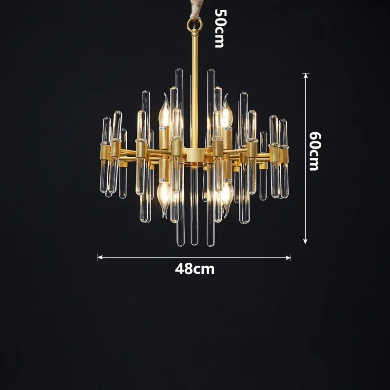 Modern restaurant luxurious smart crystal chandelier Gold round Living room interior decoration salon restaurant chandelier