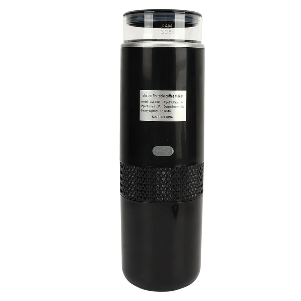 Single Serve Coffeemaker 2 in 1 Design Handheld One Button  Portable Coffee Machine Type C Rechargeable for Hiking