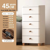 Narrow Space Storage Cabinet Drawer Style Kitchen Bathroom Multi-layer Organizer Shelf Wall Mounted Rectangular Plastic Storage