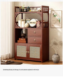 Multifunctional Furniture with Drawers & Shelves, Kitchen Cupboard, Living Room Storage Organizer, Tea Table Cabinet