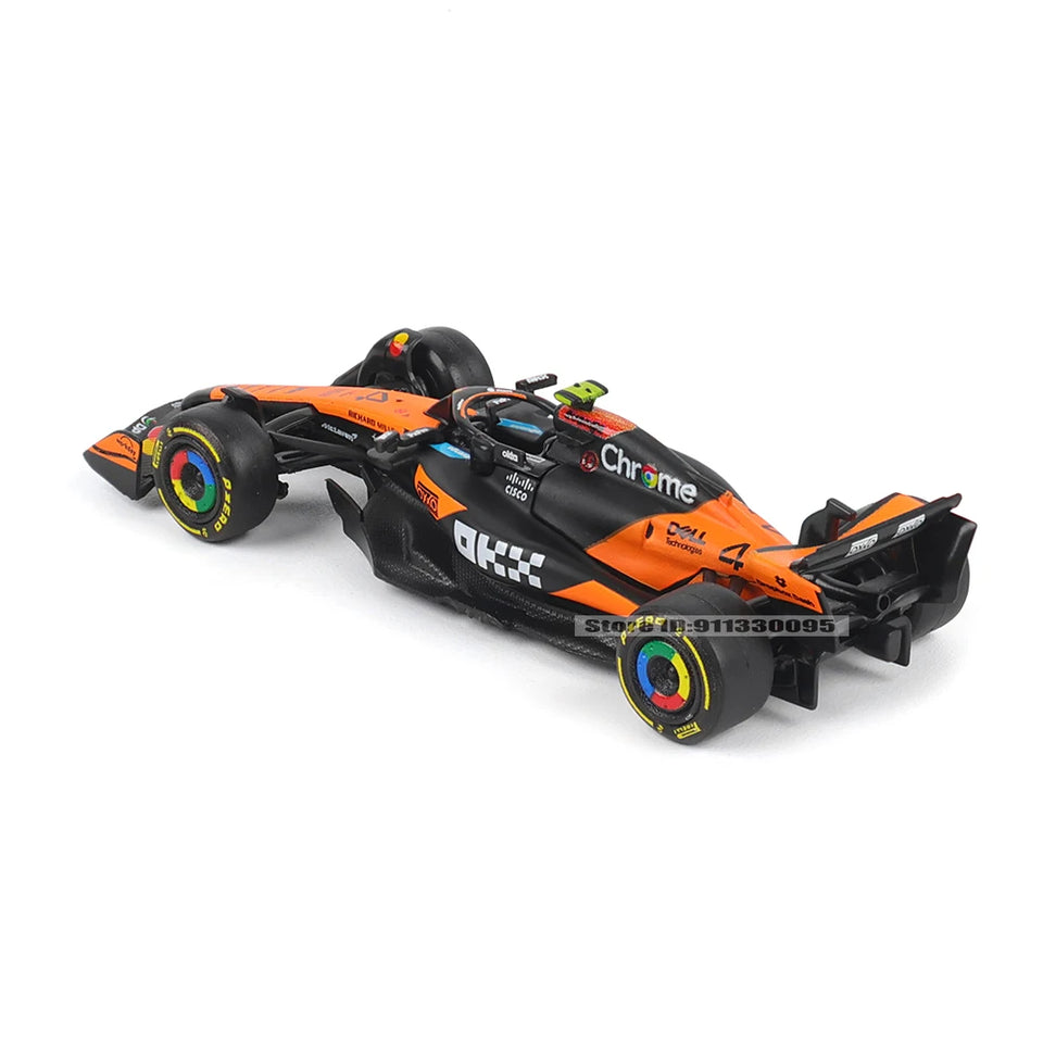 Bburago 1:64 McLaren F1 2025 MCL39 #4 Lando Norris #81 Oscar Piastri car model series children's Christmas boy gift toys