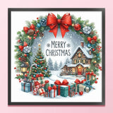 Full Embroidery Eco-cotton Thread 14CT Counted Christmas House Cross Stitch Kit