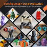 TECBEARS pla 3D filament Printer PLA 2KG 1.75mm ±0.02mm Environmentally friendly, smooth and bubble-freefilament FDM DIY Gift