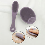 2pcs Silicone Face Scrubber Face Massage Brush Skin Care Pore Cleaner Brush Cleansing Face Brush XLS01