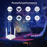 EDUP  RT2980 Router AX3000 3000Mbps Dual Band 2.4/5GHz Gigabit WIFI6 Router 802.11AX MIMO EasyMesh Wide Signal Range