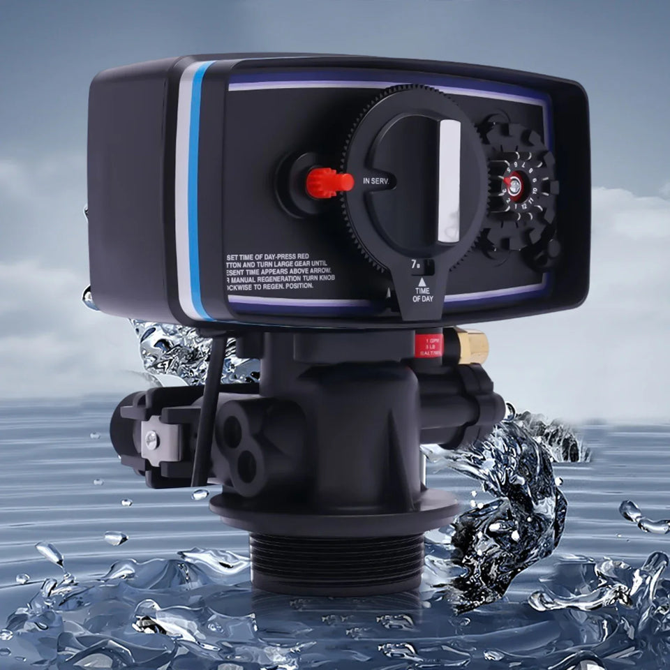 110V 12Day Time Clock Control Valve,5600 Timer Replacement Softener Valve for Water Filter Softener,3W Timer Valve Backwash Head