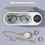 Ultrasonic Jewelry Cleaner Machine Multifunctional Glasses Cleaner Portable Cleaning Machine USB Rechargeable for Ring Necklaces