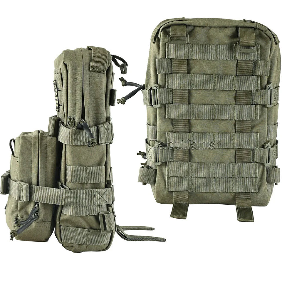 Mini Hydration Bag Tactical 2 In 1 Mini Hydration Pack Rip Away IFAK Medical Pouch 2L Water Bladder MOLLE Pouch Hunting Bag