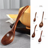 Japanese Wooden Spoon Wood Tableware Spoon Anti-Scald Tea Coffee Stirring Spoons Cooking Utensils for Kitchen Tool Soup Teaspoon