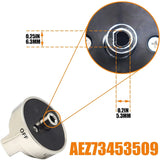 10x AEZ73453509 Gas Cooktop Control Knob AEZ73453508 AEZ72909008 AP5669773 PS7321756 Compatible with L/G Oven Stovetop