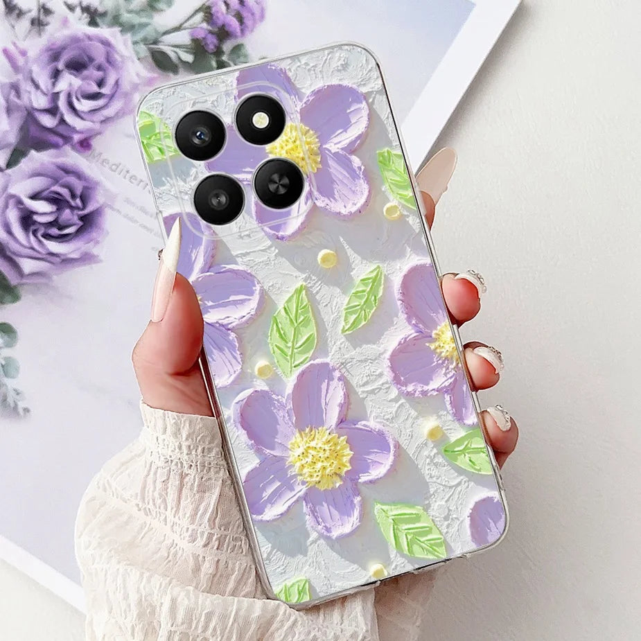 For Honor 400 Smart 5G Case LGN-NX1 Cute Cartoon Painted Cover Soft Slim Phone Case For Honor X7d HonorX7d Honor400 Smart Fundas