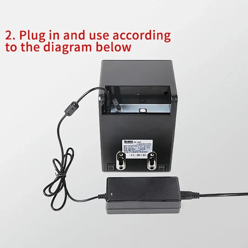 Ticket Dispenser 57mm Label Receipt Take Number Machine and Restaurant Pagers Queue Call Management System Restaurant Equipments