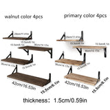 Floating Shelves for Wall,Bookshelves，Wall Mounted Wood Shelf for Living Room, Bathroom, Bedroom, Kitchen, Home Decor