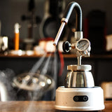 capsulone 2 ways use steam milk foam pot Moka Pot milk frother for coffee milk Latte art color black
