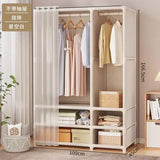 Large Capacity Portable Wardrobe Closet Durable Sturdy Assembly Clothes Organizer Bedroom Dustproof Storage Solution