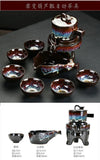 Handmade Coffee Tea Tray Kitchen Sugar Organizer Ceramic Narrow Tea Tray Cup Snack Handles Plateau Cuisine Home Accessories