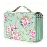 200 hole portable canvas pencil case, pencil stationery shockproof storage bag, large capacity stationery box
