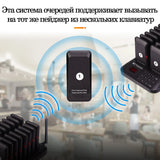 RETEKESS TD157 Restaurant Pager System Pagers 984ft Long Range Beepers for Food Truck Bars  Food Court No Vibration Mode