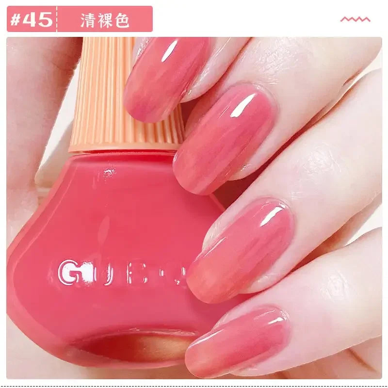 New Oily Gel Nail Polish Glitter Sparking Autumn Winter Milk Coffee Color Varnish No Bake Quick Dry Nail Art Salon Nail Polish