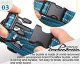 Winhyepet Dog Walking Collar Comfort Padded with Buckle Nylon Traveling Collar Tactical Dog Suplies 11 Colors Size XXS-XXXL