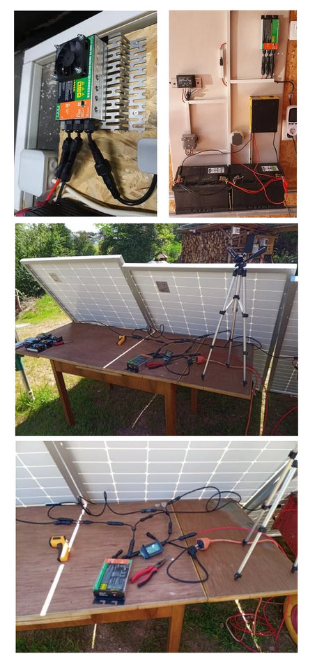 Y&H Solar Grid Tie Micro Inverter 700W 600W 500W 350W 300W MPPT  Input DC26V-60V PV Output AC110V/240V Home Solar On Grid System