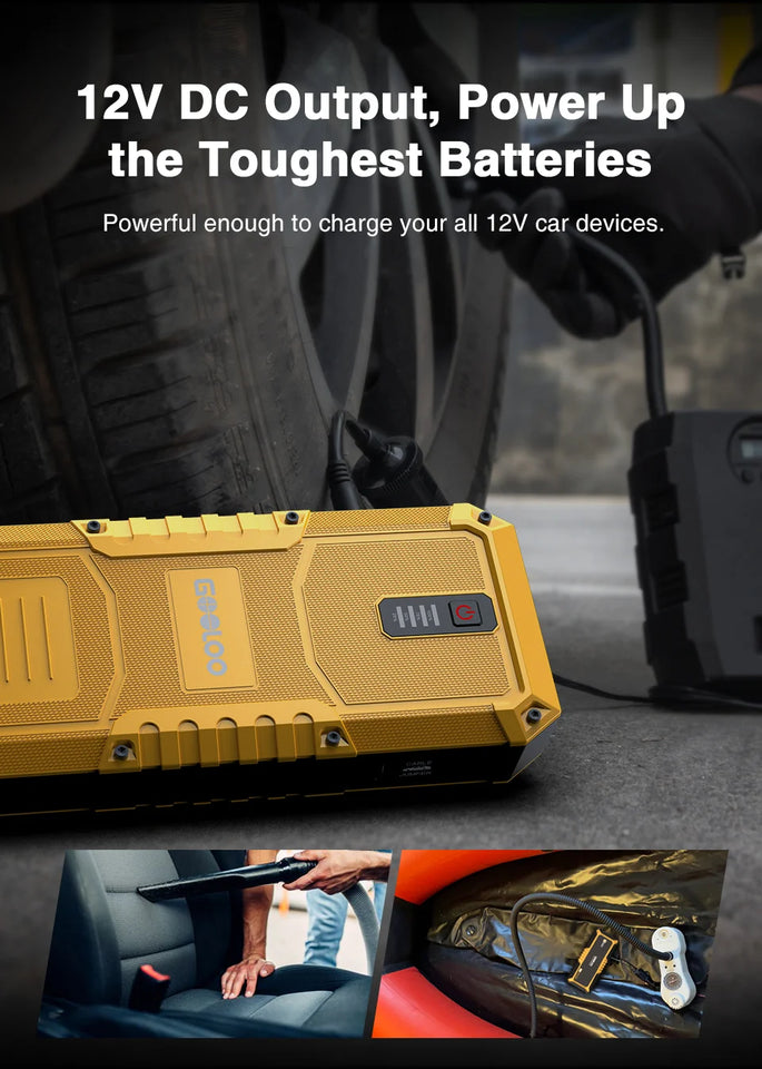 GOOLOO 4000A Start Power Bank 20000mAh Jump Starter Car Booster External Battery 12V Starting Device for Petrol Diesel Powerbank