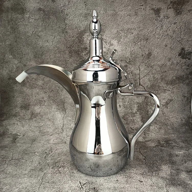 Golden Arabic Coffee Pots, ,Hot Water long-mouthed Tea Kettle Coffee Maker, Narrow Teapot 500/700ML 304 Stainless Steel