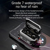 M41 Smart Touch Headset: Wireless Bluetooth Earphones with LED Display & Stereo Sound, Suitable for Smartphones