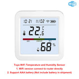 Tuya Zigbee 3.0 WiFi Temperature Humidity Sensor Smart Thermometer Hygrometer APP Remote Control Work with Yandex Alexa
