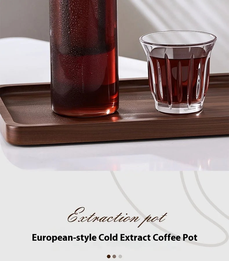 GIANXI Cold Brew Coffee Maker Home Cold Kettle Portable non-leaking Tea Cold Brew Cup Ice Drop Kettle Cold Brew Fruit Teapot