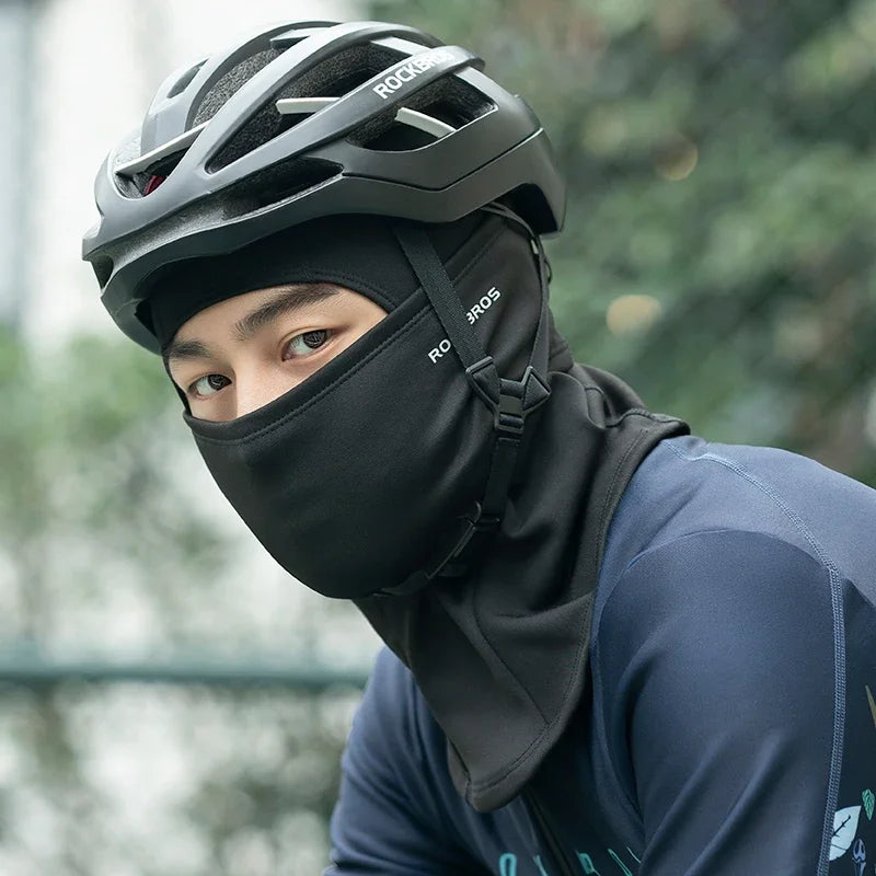 ROCKBROS Winte Maskr Balaclava Scarf Keep Warm Moto Cyling Mask Fishing Skiing Mask Bicycle Scarf Motorcycle Scarf Bike Hat