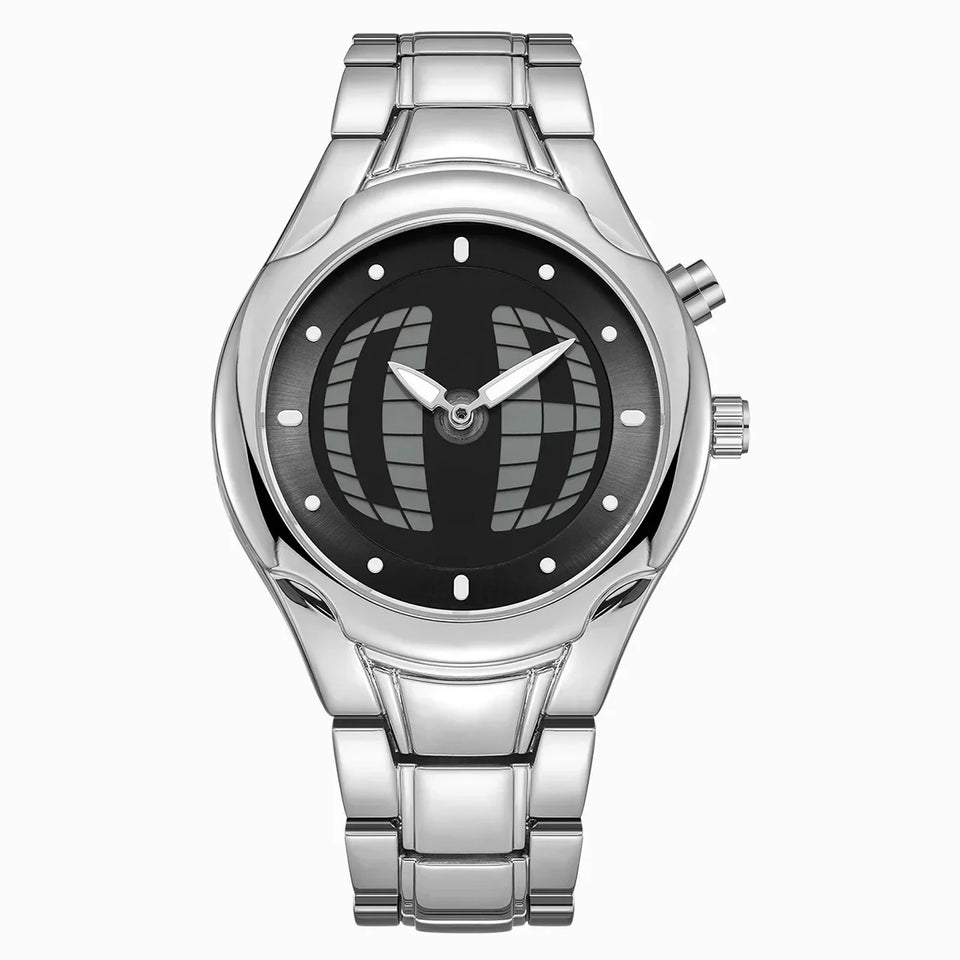 Business AAA Quartz Watch Color Square Y2K Pointer Number Dual Display Steel Personalize Hot Watches Men Dynamic Design Clcok