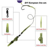 40PCS/lot Carp Fishing Accessories Lead Clip Quick Change Swivel Tail Rubber Anti Tangle Sleeves for Carp Rigs Fishing Tackle
