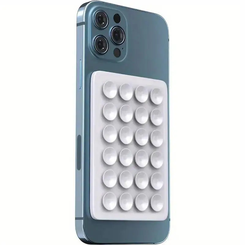 Silicone Suction Phone Holder Mat Multi-functional Suction Cup Phone Stand Square Anti-Slip Single-Sided Case Mount Back Sticker