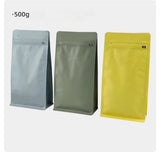 StoBag 20pcs 250g Color Matte Coffee Beans Bag Packaging with Valve Aluminum Sealed for Powder Nuts Storage Reusable Pouches