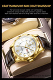 BINBOND New Fashion Mens Casual Sports Watches For Men Retro Big Dial Quartz Watches Classic Leather Business Men Watches B5663
