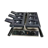 1800W Electric 3-Piece Waffle Machine – Cute Cartoon Shape, Open Mouth, Taiyaki & Ice Cream Maker