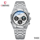 CHENXI Business Quartz Man Wristwatch Multi-function Luminous Calendar Men's Watches Waterproof Chronograph Stop Watch