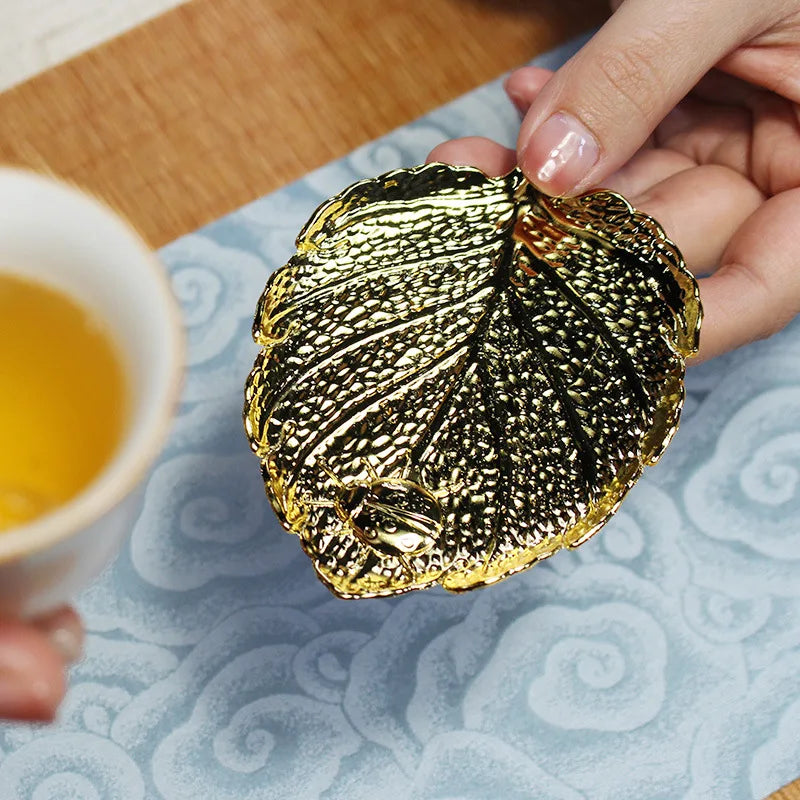 Leaf Tea Coasters Non-slip and Heat Insulation Hot Pads Waterproof Slip Resistant Cup Pad Table Protector Kitchen Tableware Set