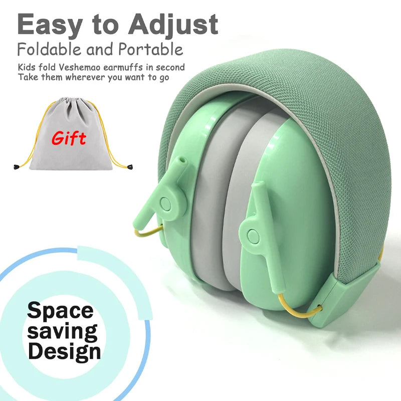 Anti-noise Earmuffs Child Ear Protector Hearing Sleeping Headphones Tactical Headset Cartoon ABS For Children Noise Reduction