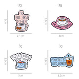 I Need Coffee Metal Brooch Love Coffee Beans First Coffee Power By Ice Coffee Me Without Creative Coffee Badge Punk Pins Jewelry