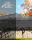 10x10 FT Pop Up Canopy Tent with 3 Adjustable Heights – Outdoor Sun Shade Shelter, 4 Sandbags & Carry Bag, for Parties & Events