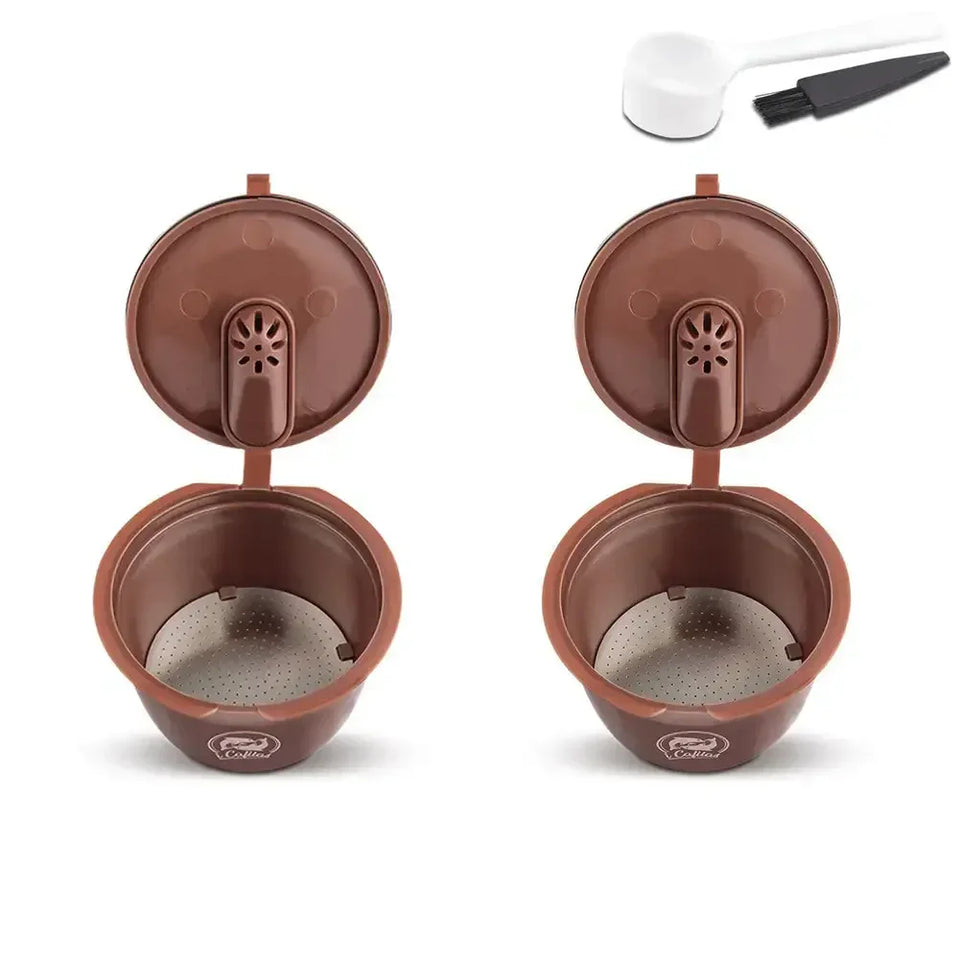 5.4*3.5CM Food Grade PP Reusable Coffee Capsule Pods For Dolce Gusto Refillable Filters Crema Espresso Capsules Cup Kitchen Tool