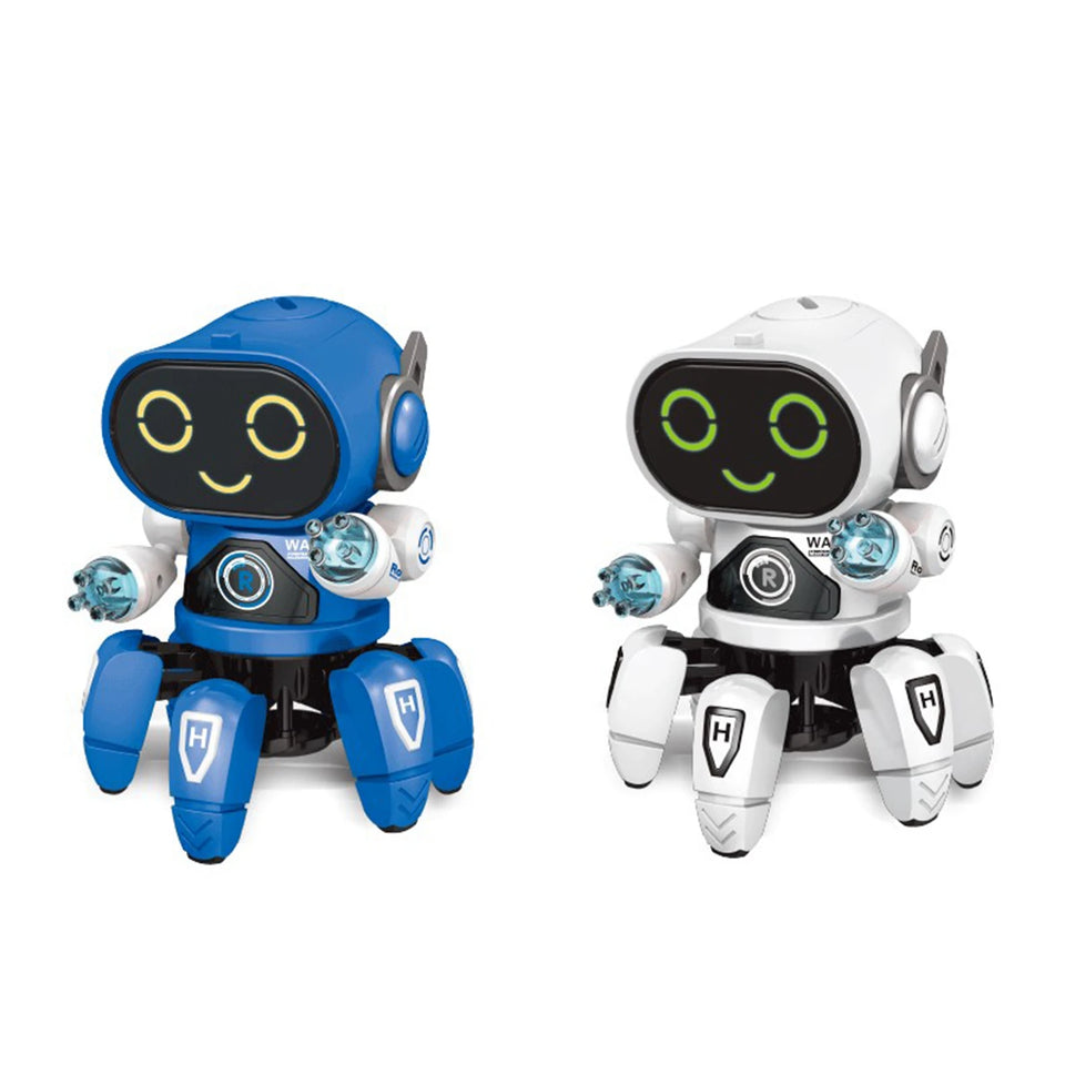 Children Robot  Electric Robot  Robot  Six Claws Plastic Intelligent Dancing Singing Light Electric Robot  for Boys