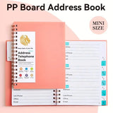 MINI Size Notebook Telephone Address & Birthday Book With Alphabetic Tabs Notepad Notebooks Writing Pads Office School Supplies