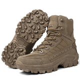 2024 New Winter Work boots Men's Desert Tactical Boots Outdoor Hiking Shoes Men's Leather Desert Combat Ankle Boots Plus Size