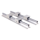 2PCS Linear Guide Rails SBR12 SBR16 SBR20 SBR25 200-2200mm+4PCS UU  Bearing Blocks  for DIY Mills CNC Part - Ship from USA